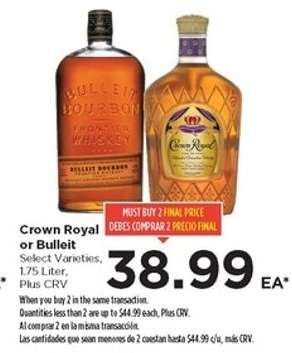 Crown Royal or Bulleit