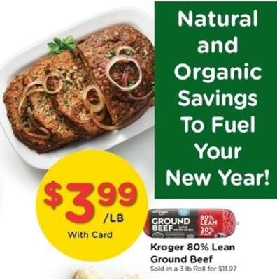 Kroger 80% Lean Ground Beef