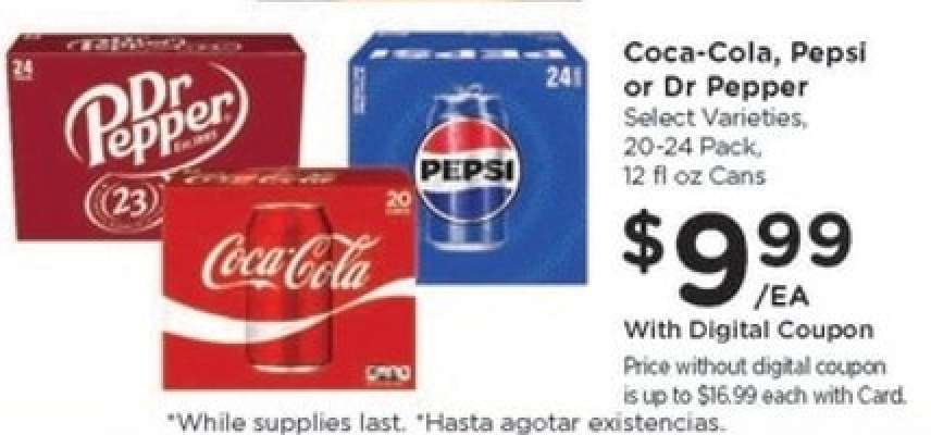 Coca-Cola, Pepsi or Dr Pepper