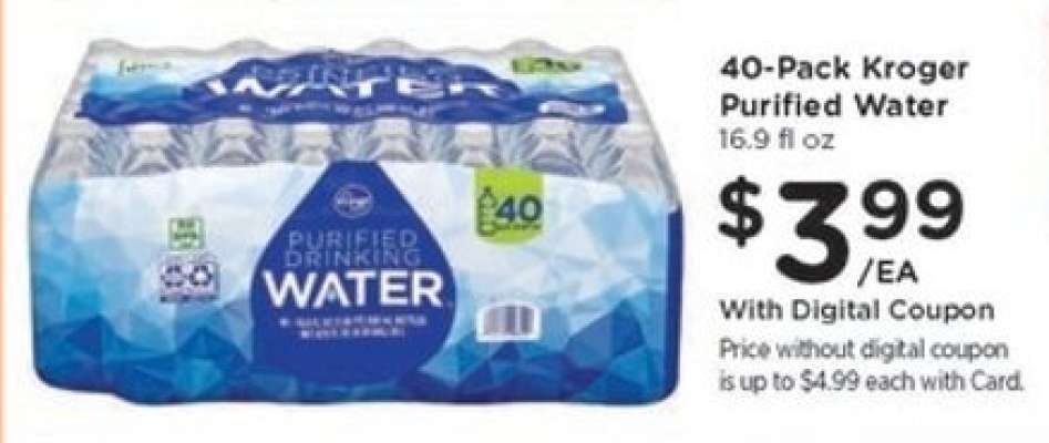 40-Pack Kroger Purified Water