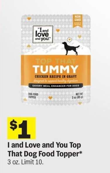 I and Love and You Top That Dog Food Topper