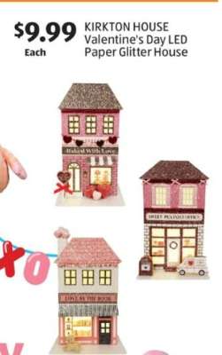 KIRKTON HOUSE Valentine's Day LED Paper Glitter House
