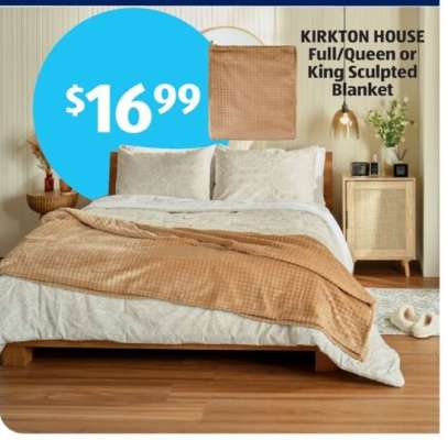 KIRKTON HOUSE Full/Queen or King Sculpted Blanket