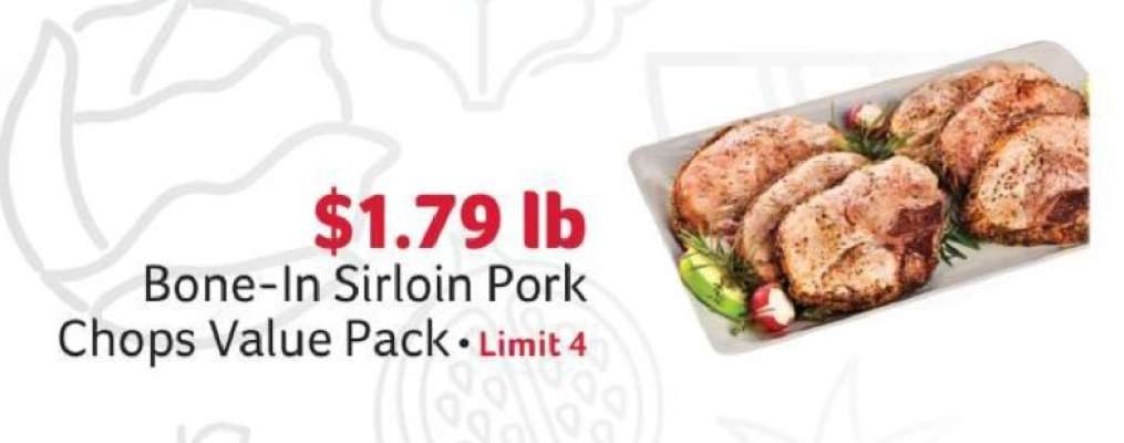 Bone-In Sirloin Pork Chops Value Pack
