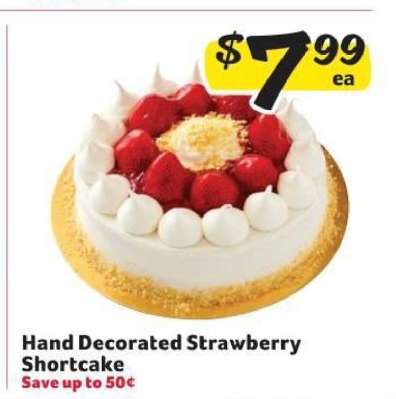Hand Decorated Strawberry Shortcake