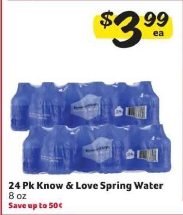 24 Pk Know & Love Spring Water