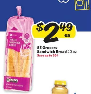 SE Grocers Sandwich Bread