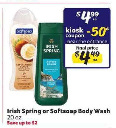 Irish Spring or Softsoap Body Wash