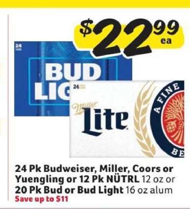 Budweiser, Miller, Coors, Yuengling, NÜTRL, Bud, Bud Light