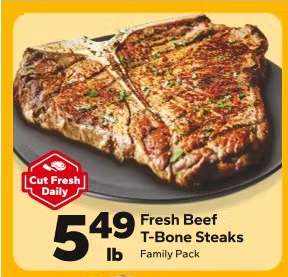 Fresh Beef T-Bone Steaks