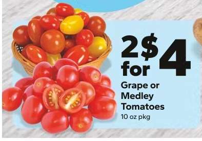 Grape or Medley Tomatoes