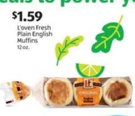 L'oven Fresh Plain English Muffins