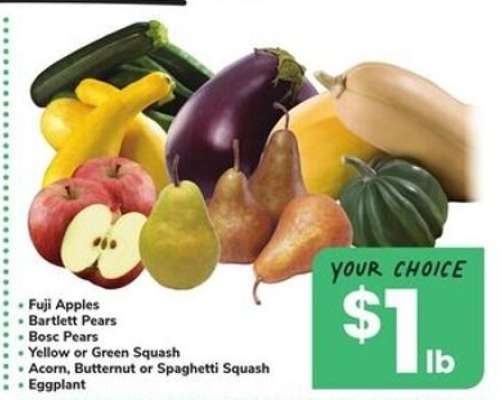 Various Fruits and Vegetables