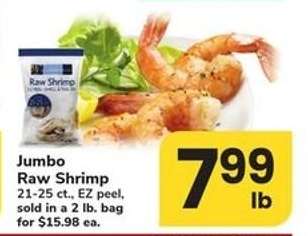 Jumbo Raw Shrimp