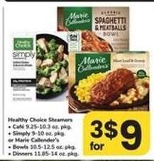 Healthy Choice Steamers