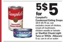 Campbell's Condensed Eating Soups or StarKist Chunk Light Tuna