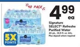 Signature SELECT refreshe Purified Water