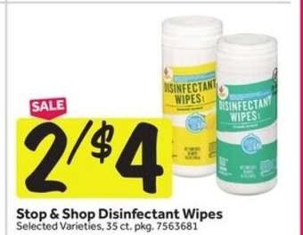 Stop & Shop Disinfectant Wipes