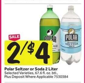 Polar Seltzer or Soda 2 Liter
