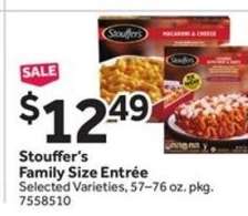 Stouffer's Family Size Entrée