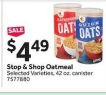Stop & Shop Oatmeal