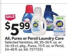 All, Purex or Persil Laundry Care