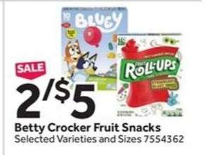 Betty Crocker Fruit Snacks