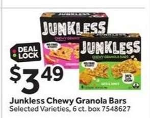 JUNKLESS Chewy Granola Bars