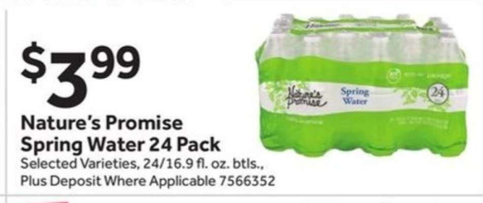 Nature's Promise Spring Water 24 Pack