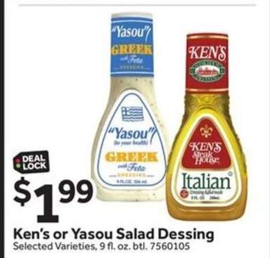 Ken's or Yasou Salad Dressing