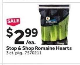 Stop & Shop Romaine Hearts