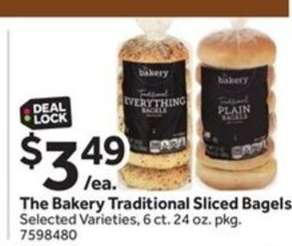 The Bakery Traditional Sliced Bagels