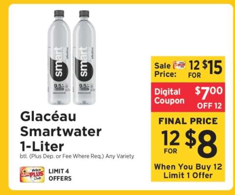 Glacéau Smartwater 1-Liter