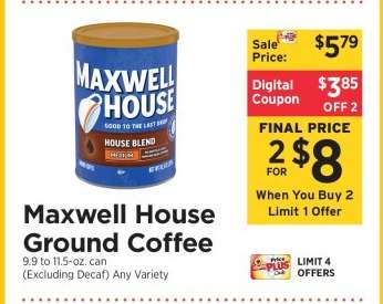 Maxwell House Ground Coffee*