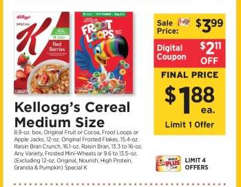 Kellogg's Cereal Medium Size