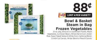 Bowl & Basket Steam In Bag Frozen Vegetables
