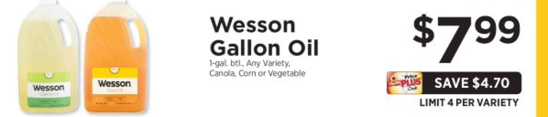 Wesson Gallon Oil