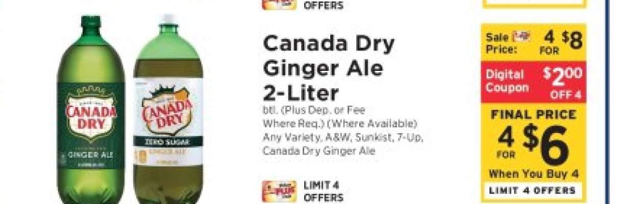 Canada Dry Ginger Ale 2- liter