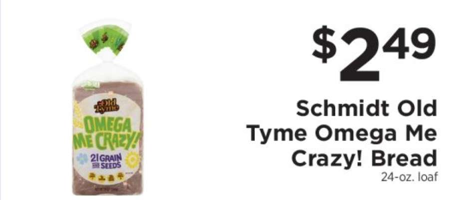 Schmidt Old Tyme Omega Me Crazy! Bread