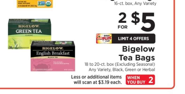 Bigelow Tea Bags