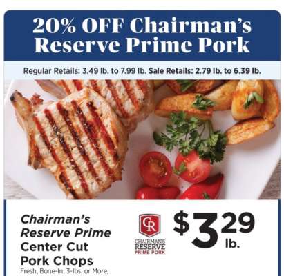 Chairman's Reserve Prime Center Cut Pork Chops