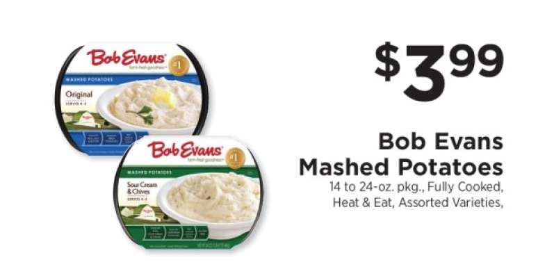 Bob Evans Mashed Potatoes