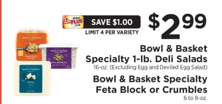 Bowl & Basket Specialty 1-lb. Deli Salads