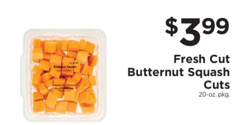 Fresh Cut Butternut Squash Cuts
