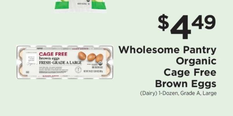 Wholesome Pantry Organic Cage Free Brown Eggs