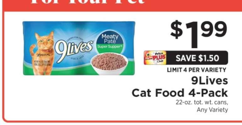 9Lives Cat Food 4-Pack