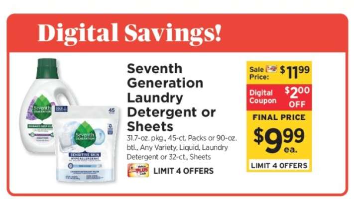 Seventh Generation Laundry Detergent or Sheets