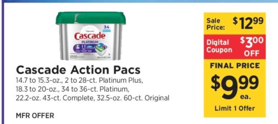 Cascade Action Pacs