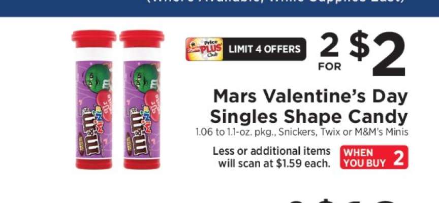 Mars Valentine's Day Singles Shape Candy