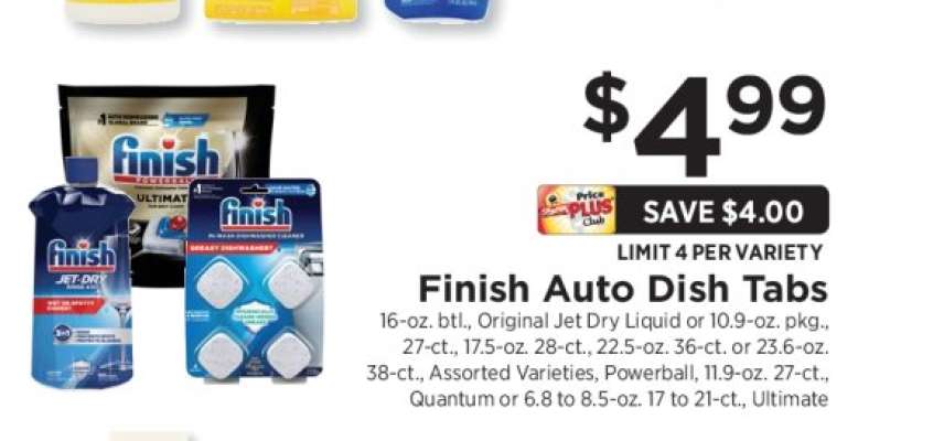 Finish Auto Dish Tabs